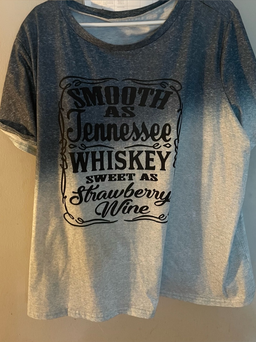 Grey Graphic Tee - Smooth as Tennessee Whiskey